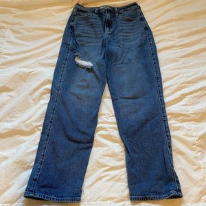 Hollister curvy ultra high rise vintage straight jeans